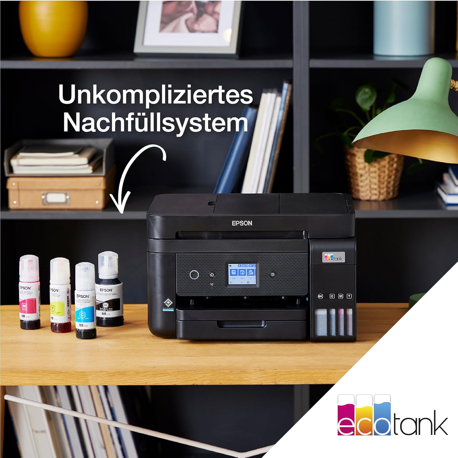 Epson EcoTank ET-4856 A4 Multifunction Wi-Fi Ink Tank Printer with a Included Stock of Inks up to 3 Years