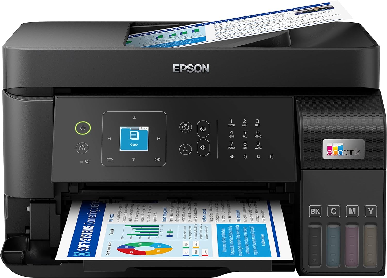 Epson EcoTank ET-4856 A4 Multifunction Wi-Fi Ink Tank Printer with a Included Stock of Inks up to 3 Years