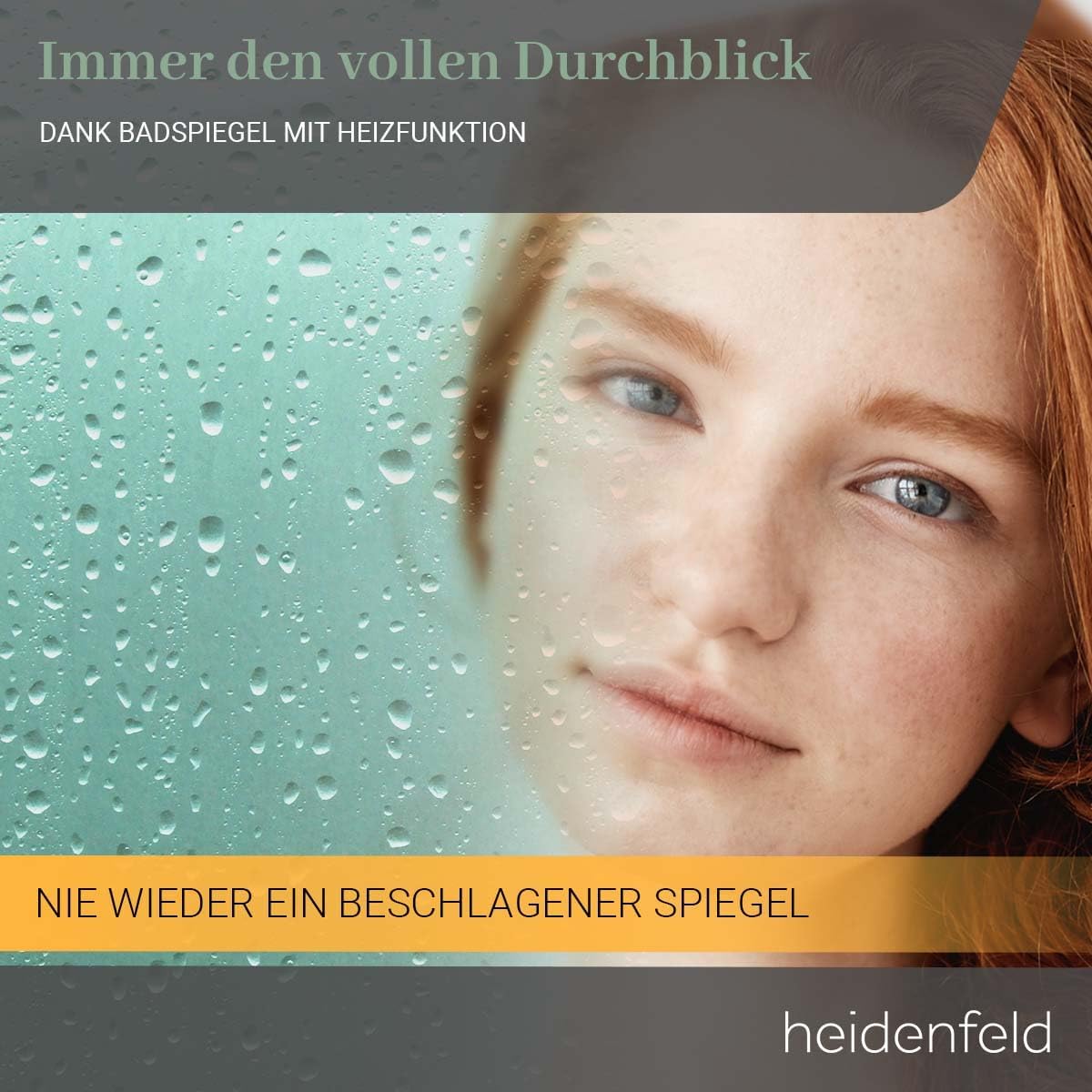 Heidenfeld Infrared Mirror Heater with WiFi