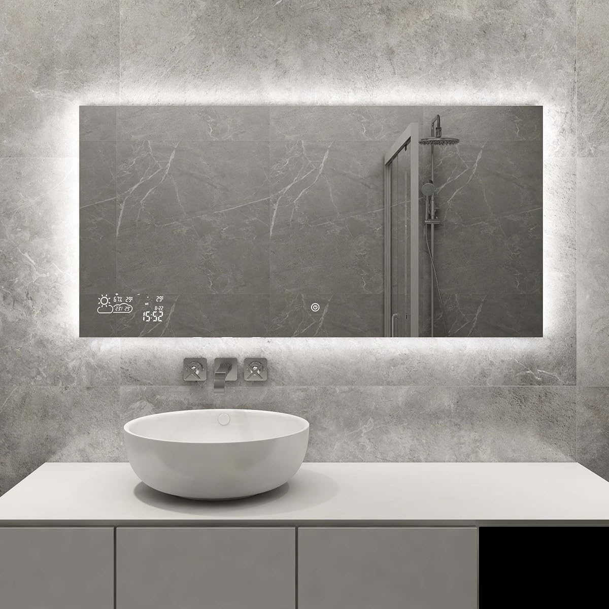 Heidenfeld Infrared Mirror Heater with WiFi