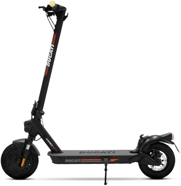 Ducati Racing E-Scooter Pro-III R, Electric Scooter with Integrated Directional Arrows, Pirelli 10 Wheels, Range 50 km, Motor 350 W, Battery 468 WH, Double Disc Brake