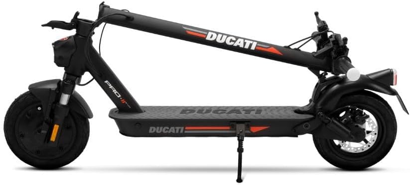 Ducati Racing E-Scooter Pro-III R, Electric Scooter with Integrated Directional Arrows, Pirelli 10 Wheels, Range 50 km, Motor 350 W, Battery 468 WH, Double Disc Brake