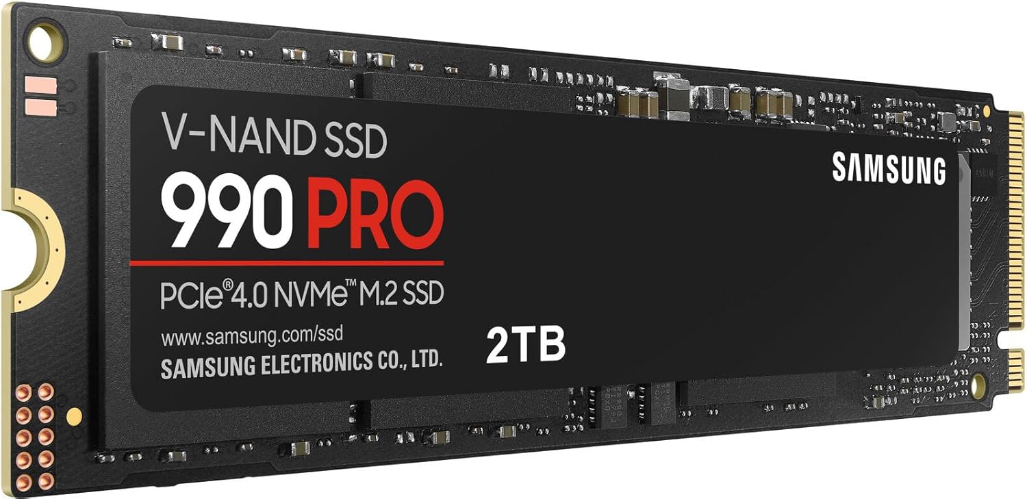 Samsung 990 Pro PCIe 4.0 SSD with Nickel Heatsink Flagship 2TB