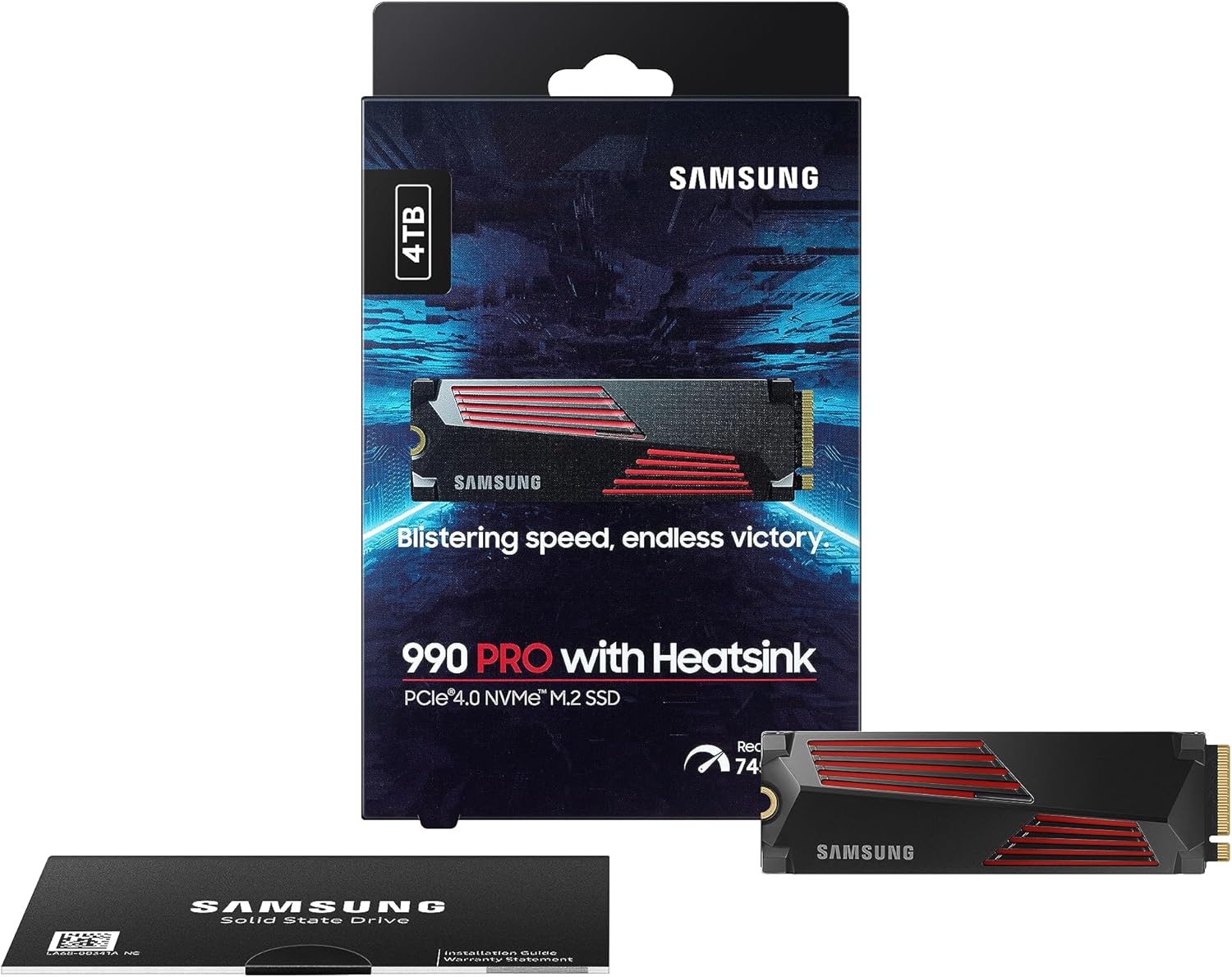 Samsung 990 Pro PCIe 4.0 SSD with Nickel Heatsink Flagship 2TB