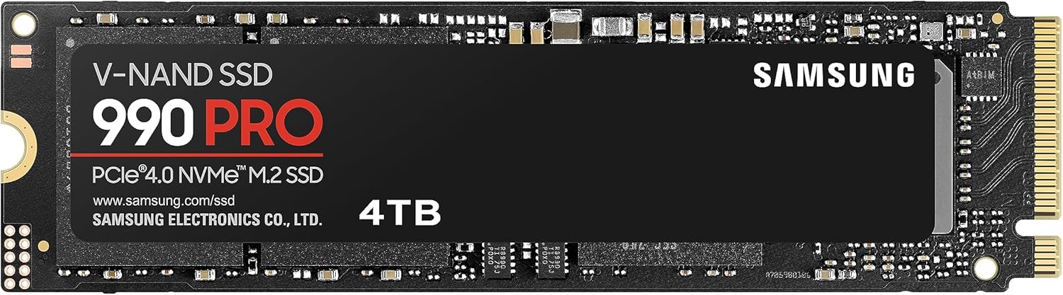 Samsung 990 Pro PCIe 4.0 SSD with Nickel Heatsink Flagship 2TB