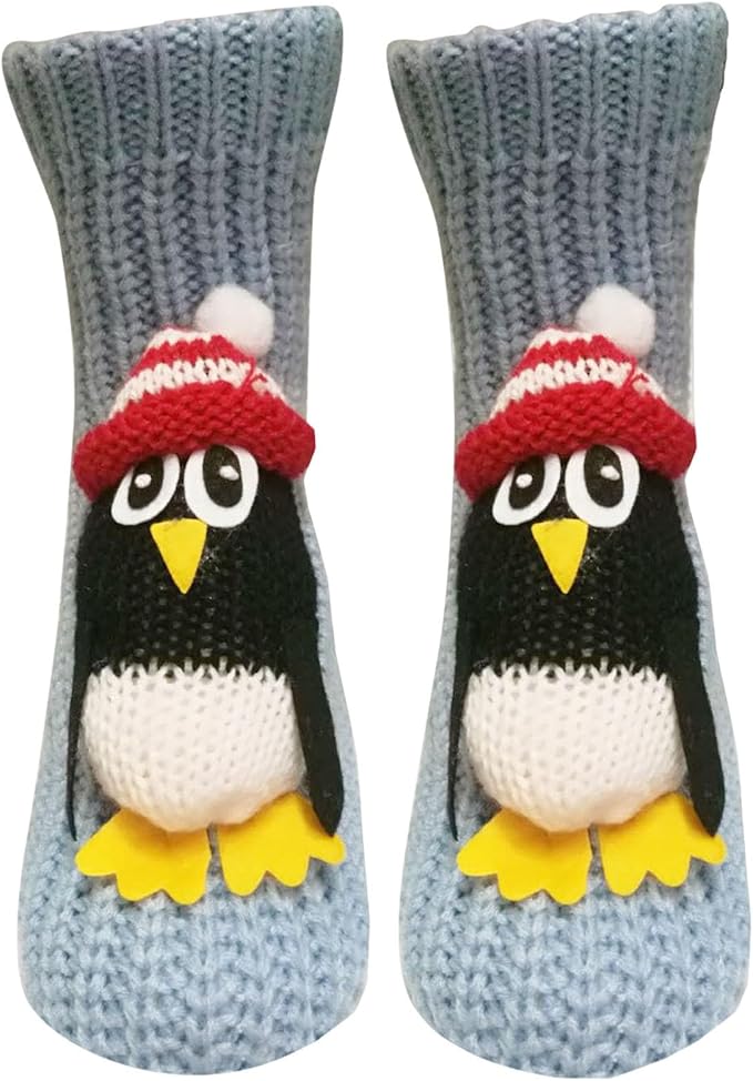 Generisch 3D Knitted Socks with Animals, Animal Socks, Cotton Animal Socks, Sloth Warm Animal Socks, Funny Cuddly Socks