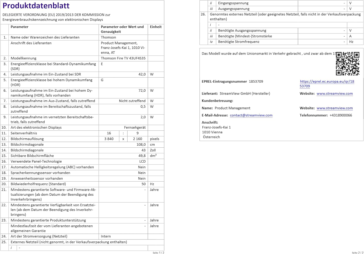 Thomson LED Smart TV
