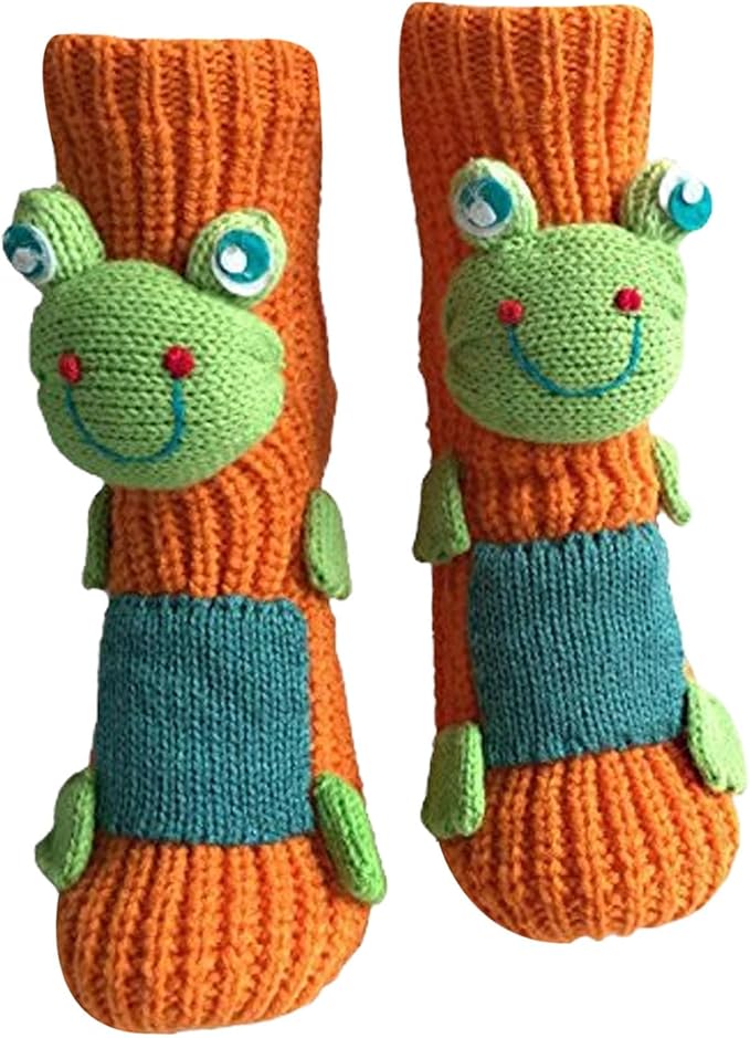 Generisch 3D Knitted Socks with Animals, Animal Socks, Cotton Animal Socks, Sloth Warm Animal Socks, Funny Cuddly Socks