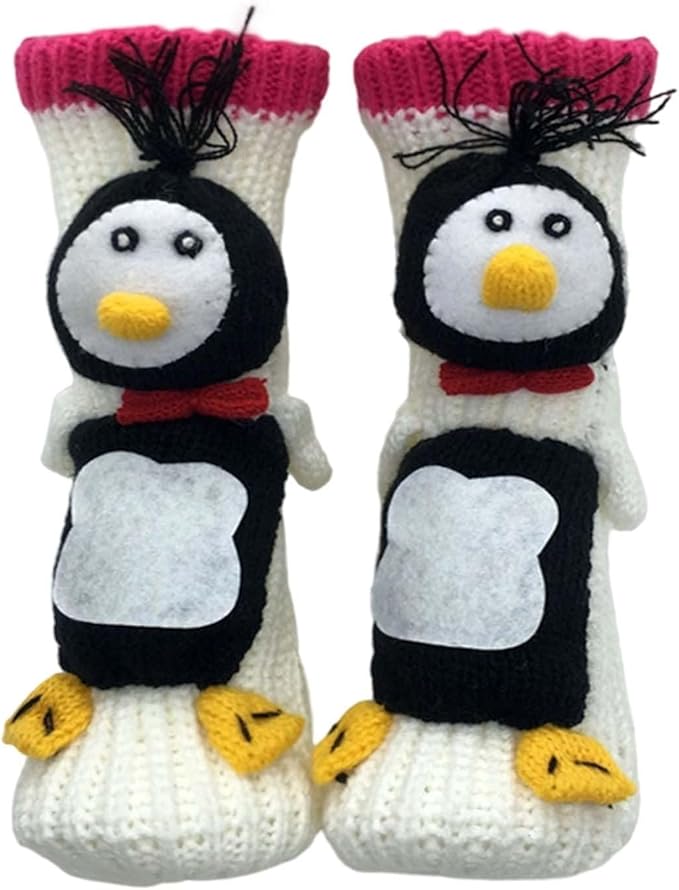 Generisch 3D Knitted Socks with Animals, Animal Socks, Cotton Animal Socks, Sloth Warm Animal Socks, Funny Cuddly Socks