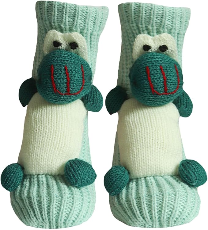 Generisch 3D Knitted Socks with Animals, Animal Socks, Cotton Animal Socks, Sloth Warm Animal Socks, Funny Cuddly Socks
