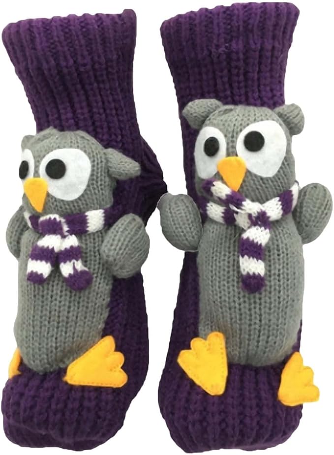 Generisch 3D Knitted Socks with Animals, Animal Socks, Cotton Animal Socks, Sloth Warm Animal Socks, Funny Cuddly Socks