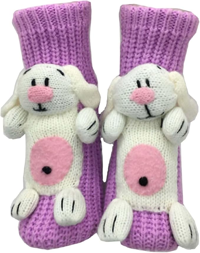 Generisch 3D Knitted Socks with Animals, Animal Socks, Cotton Animal Socks, Sloth Warm Animal Socks, Funny Cuddly Socks