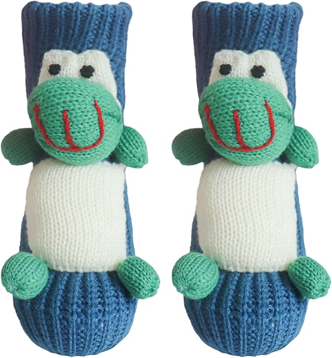 Generisch 3D Knitted Socks with Animals, Animal Socks, Cotton Animal Socks, Sloth Warm Animal Socks, Funny Cuddly Socks