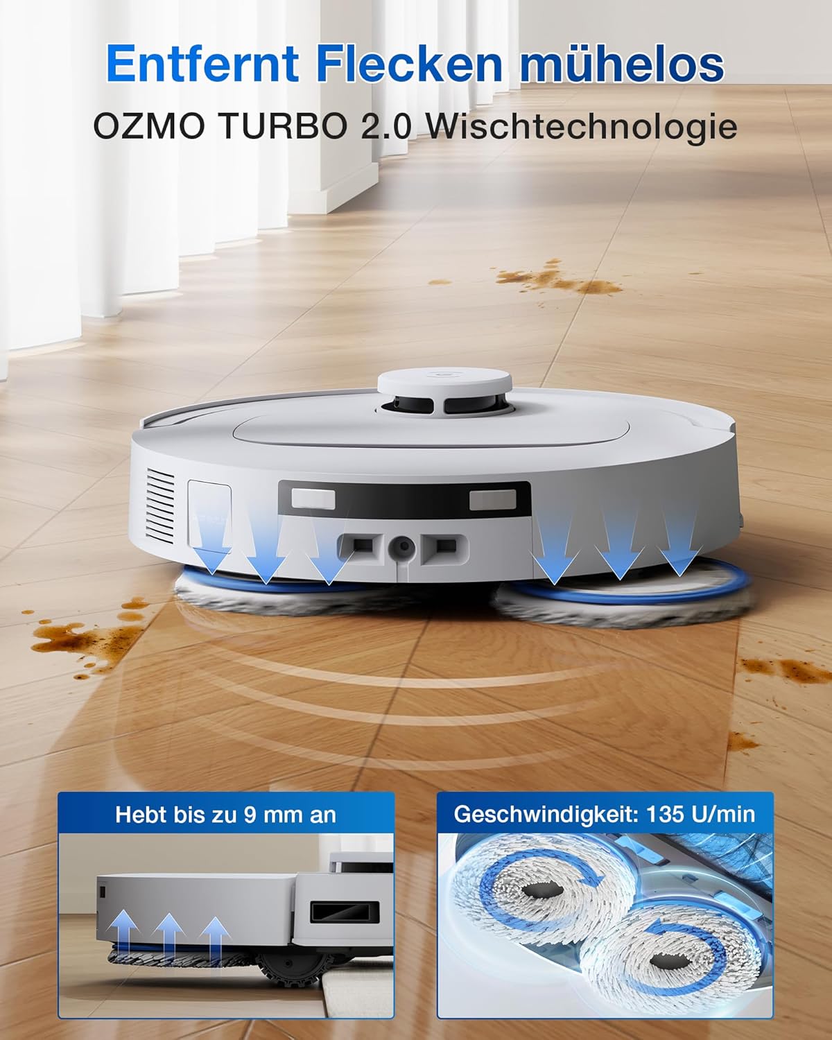 ECOVACS Deebot T30C Omni Robot Vacuum Cleaner with Mop, Auto Empty Station, and Hot Water Washing