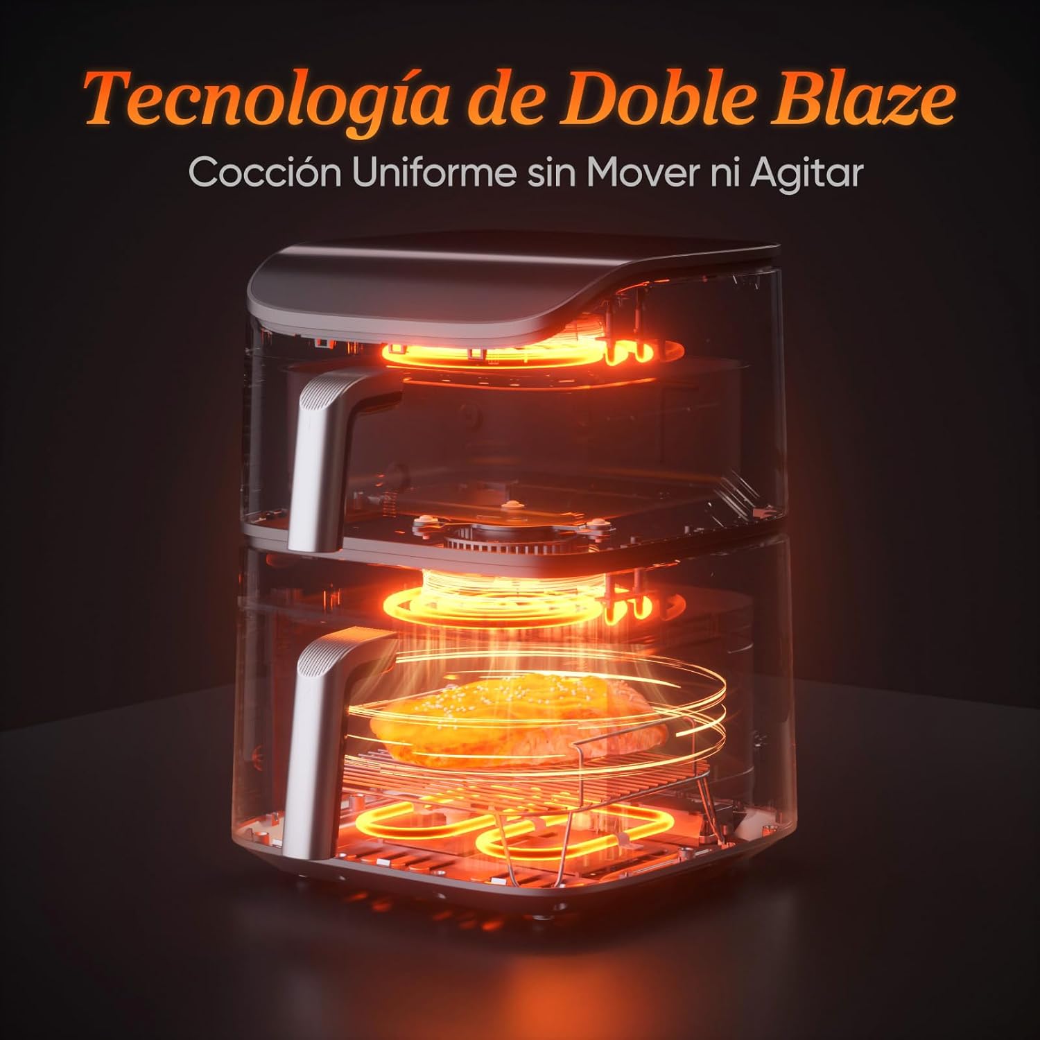 Cosori Turbo Tower Pro Air Fryer: Dual Basket, 10.8L Capacity, Dual Blaze Tech