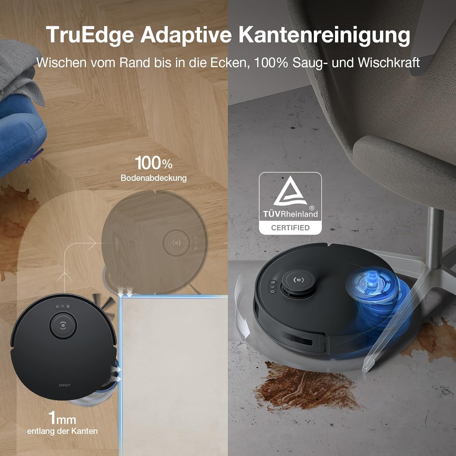 ECOVACS Deebot T30C Omni Robot Vacuum Cleaner with Mop, Auto Empty Station, and Hot Water Washing