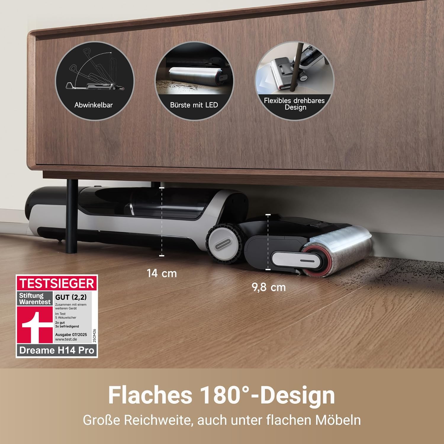 Dreame H14 Pro Smart Floor Washer: 60°C Thermal Drying & 18,000 Pa Suction