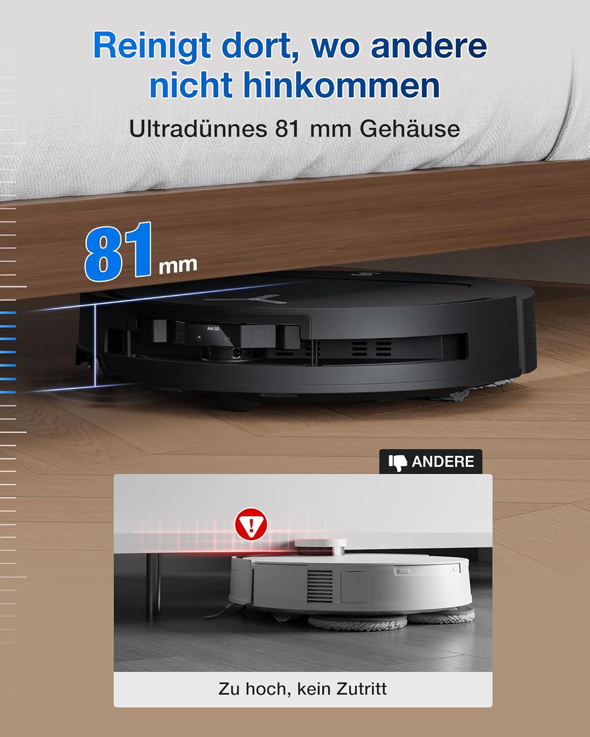 ECOVACS DEEBOT T50 PRO Omni: Ultra-Thin 81mm, Hot Water Self-Cleaning & Auto Solution