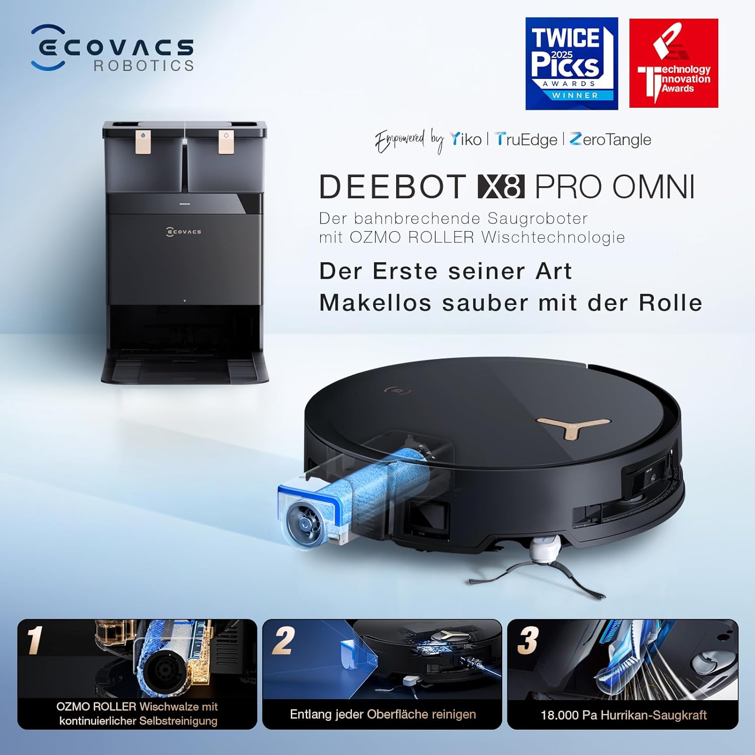 ECOVACS DEEBOT X8 pro Omni Robot