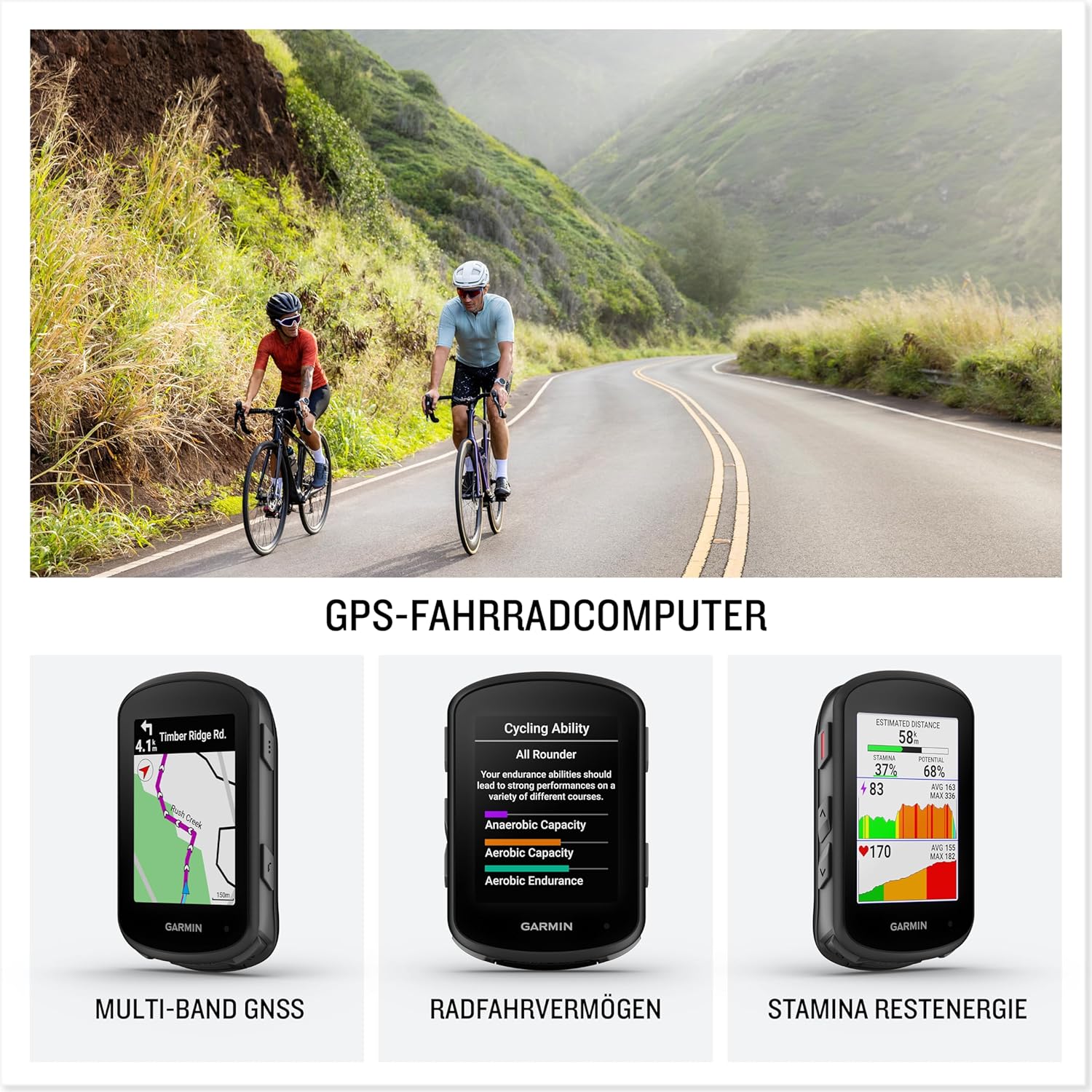 Garmin Edge 540: Button-Operated GPS Bike Computer with Pre-Loaded Europe Maps