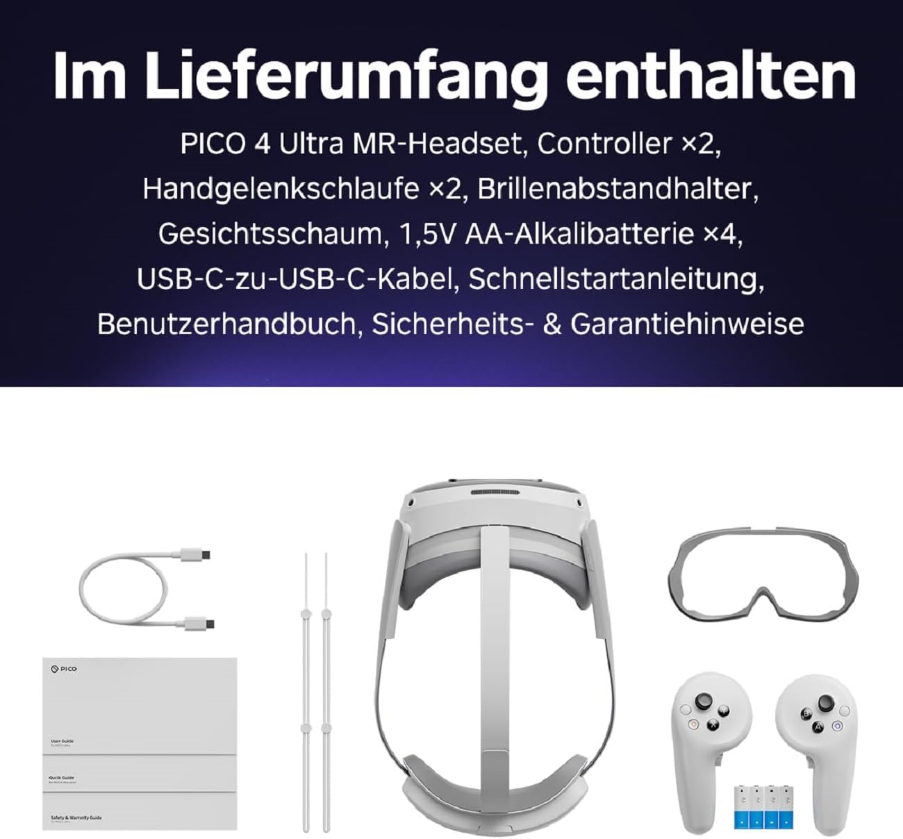PICO 4 Ultra 256 GB – VR- und Mixed-Reality-Headset