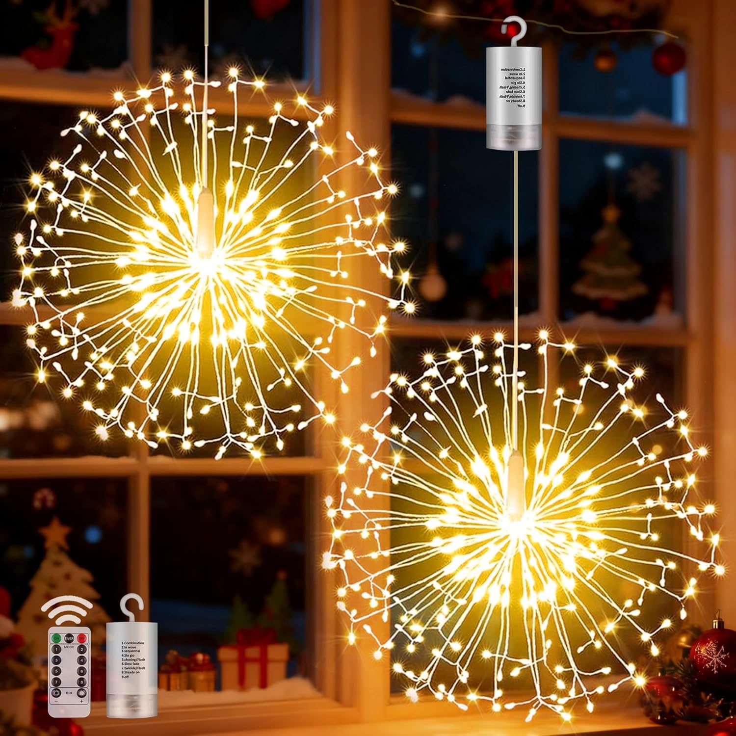 yowin 198 LED Remote Control Firework Light Ball