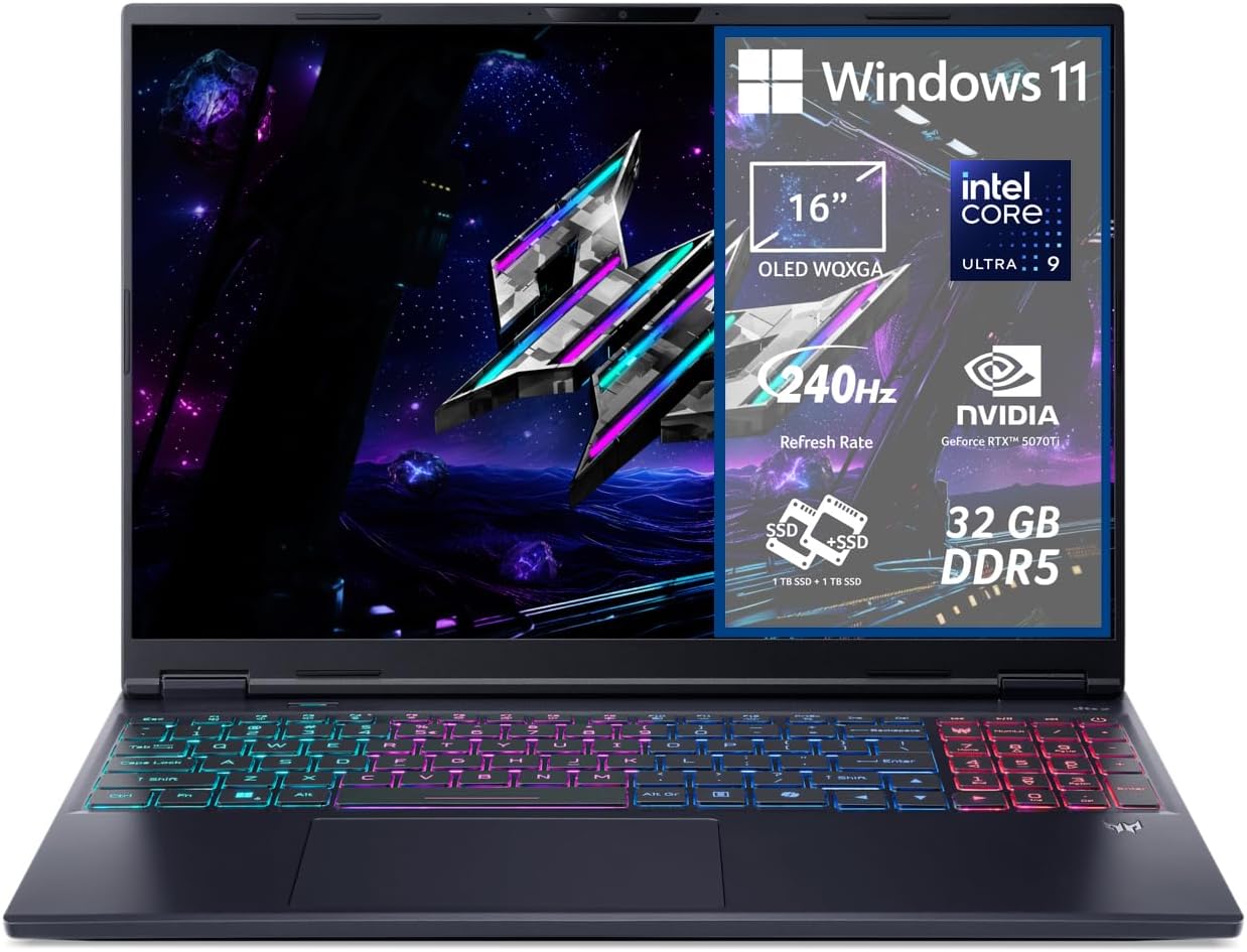 acer Predator Helios Neo 16S AI PHN16S-71-976U Gaming Notebook