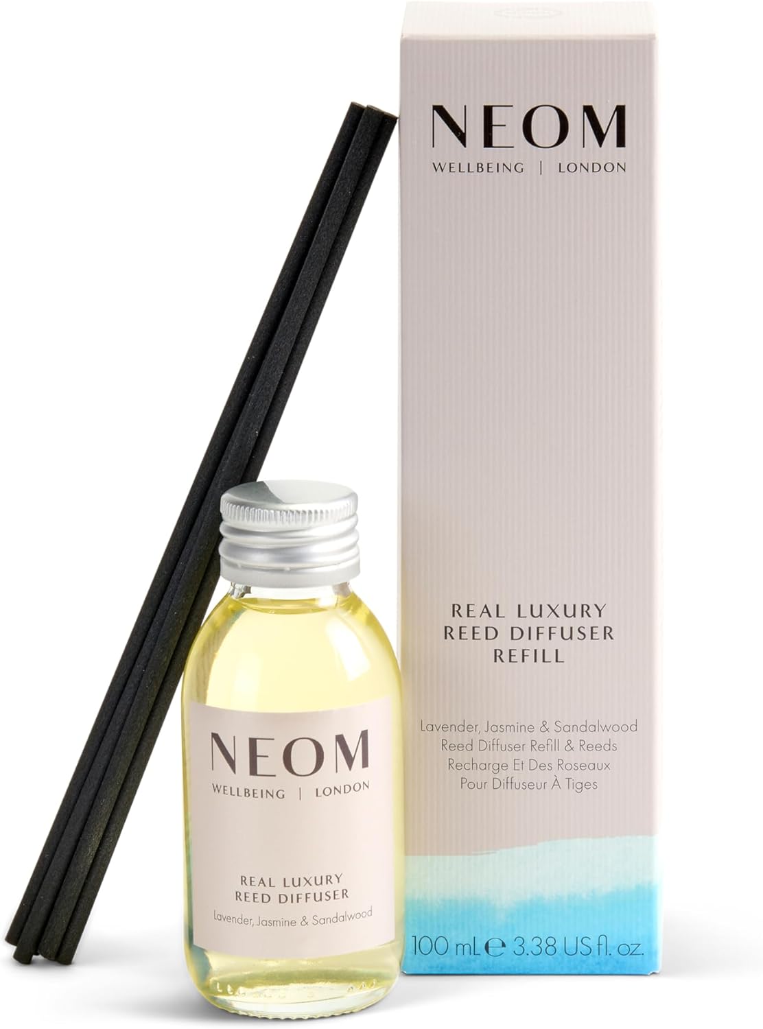 NEOM Sicilian Lemon & Basil Reed Diffuser | 100% Natural, 12-Week Lasting
