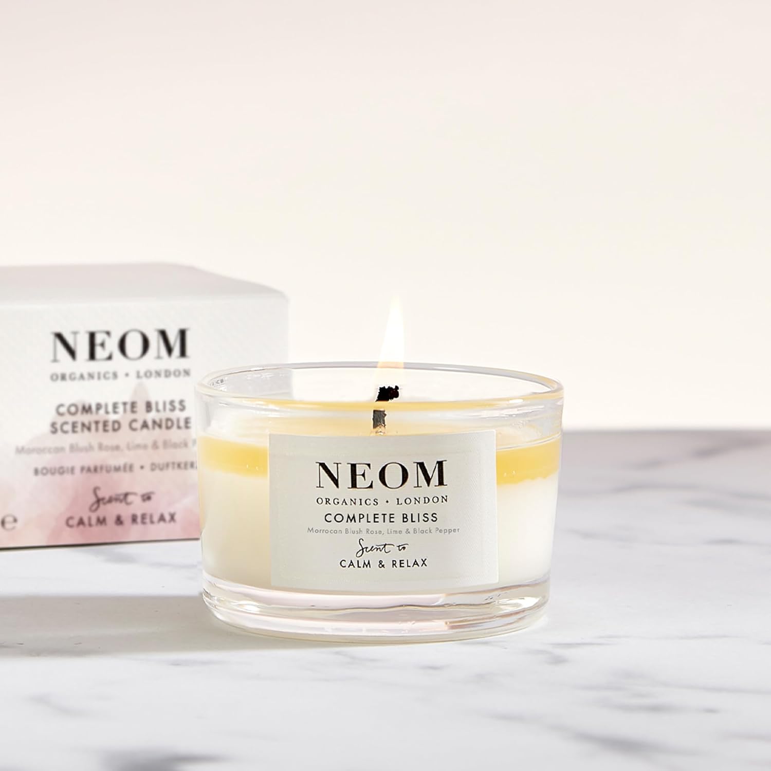 Neom Happiness Mini Candle - Neroli Mimosa Lemon