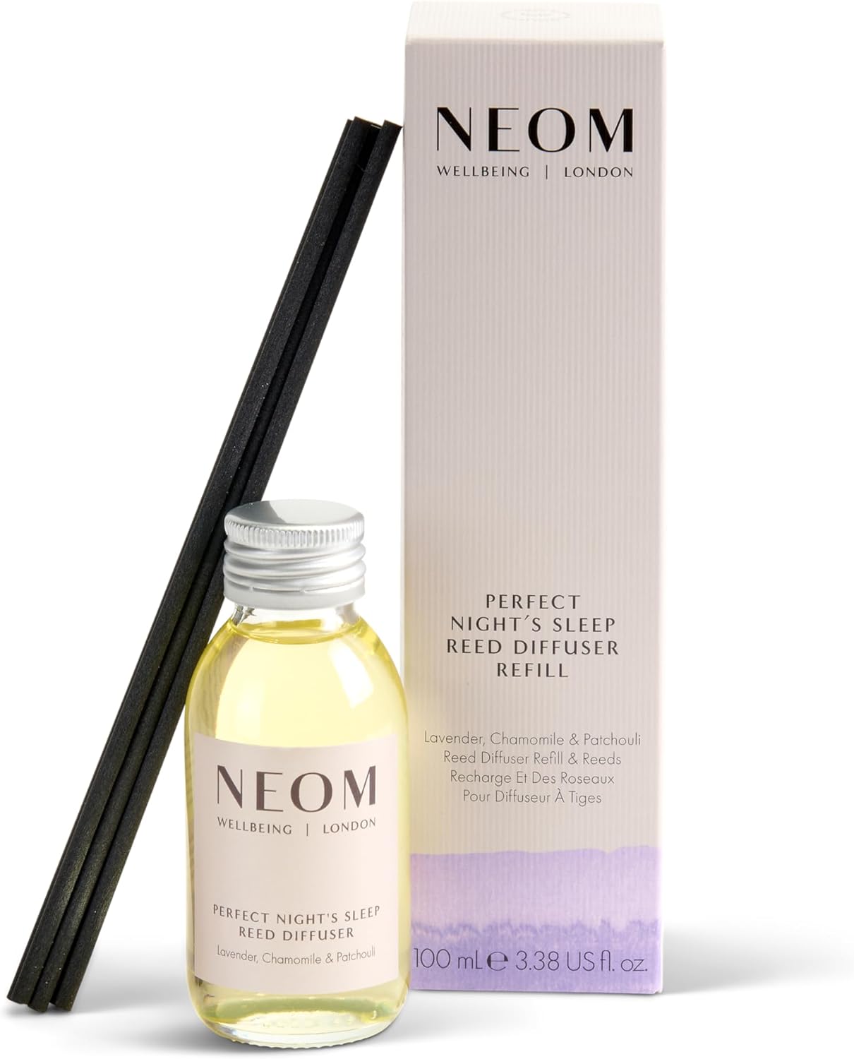 NEOM Sicilian Lemon & Basil Reed Diffuser | 100% Natural, 12-Week Lasting