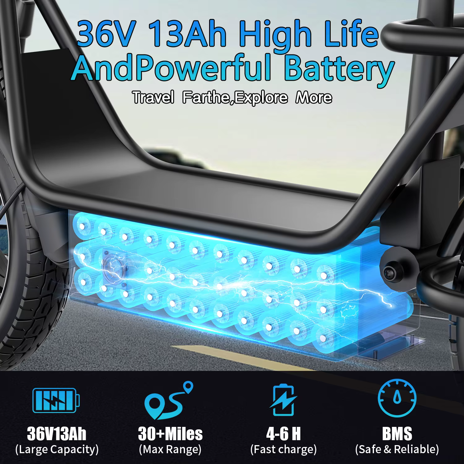 Electric Scooter with Basket for Adults