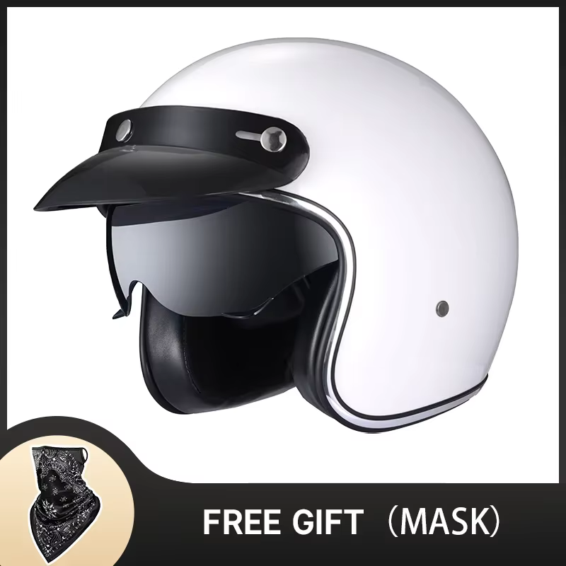 DOT Vintage Motorcycle Helmet