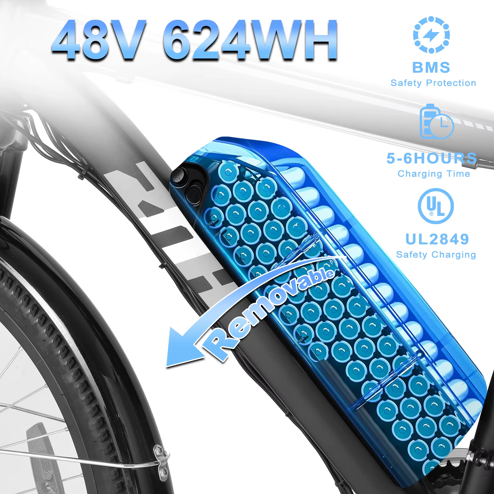 1000W Motor Peak 48V Electric Bike