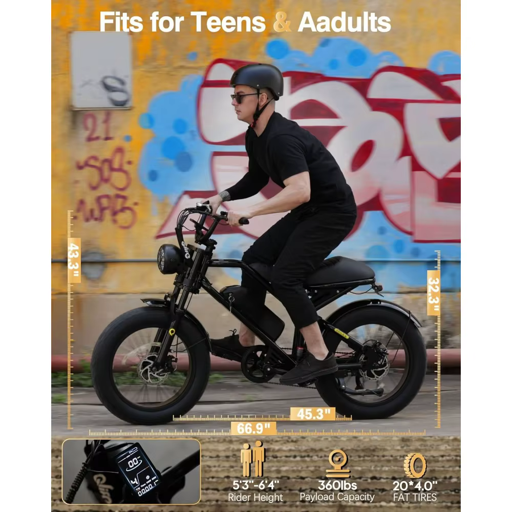 Electric Bike for Adults-1500W Peak Motor