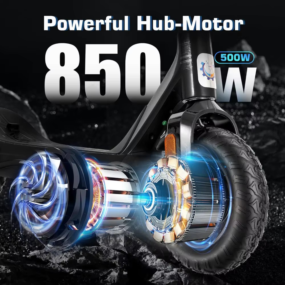 Electric Scooter, Peak 850W Powerful Motor