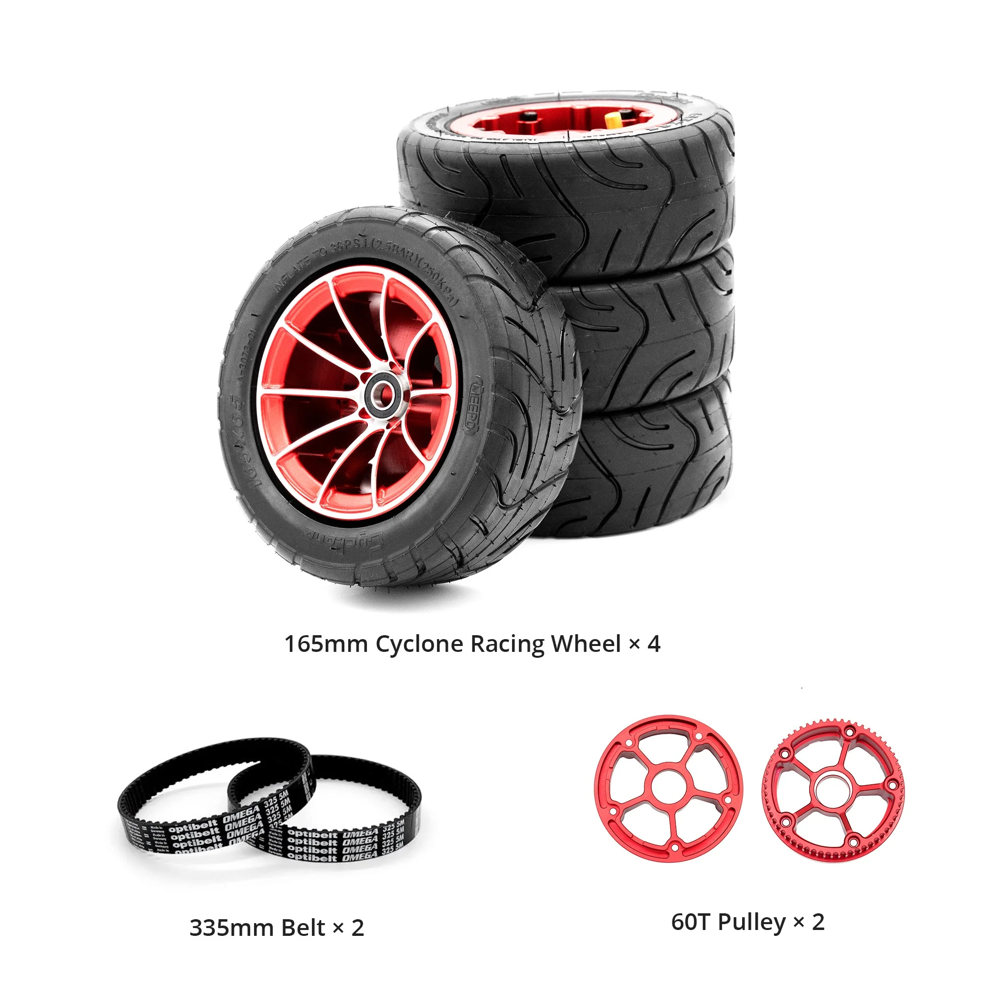 Meepo Cyclone 165s Racing Wheel Set