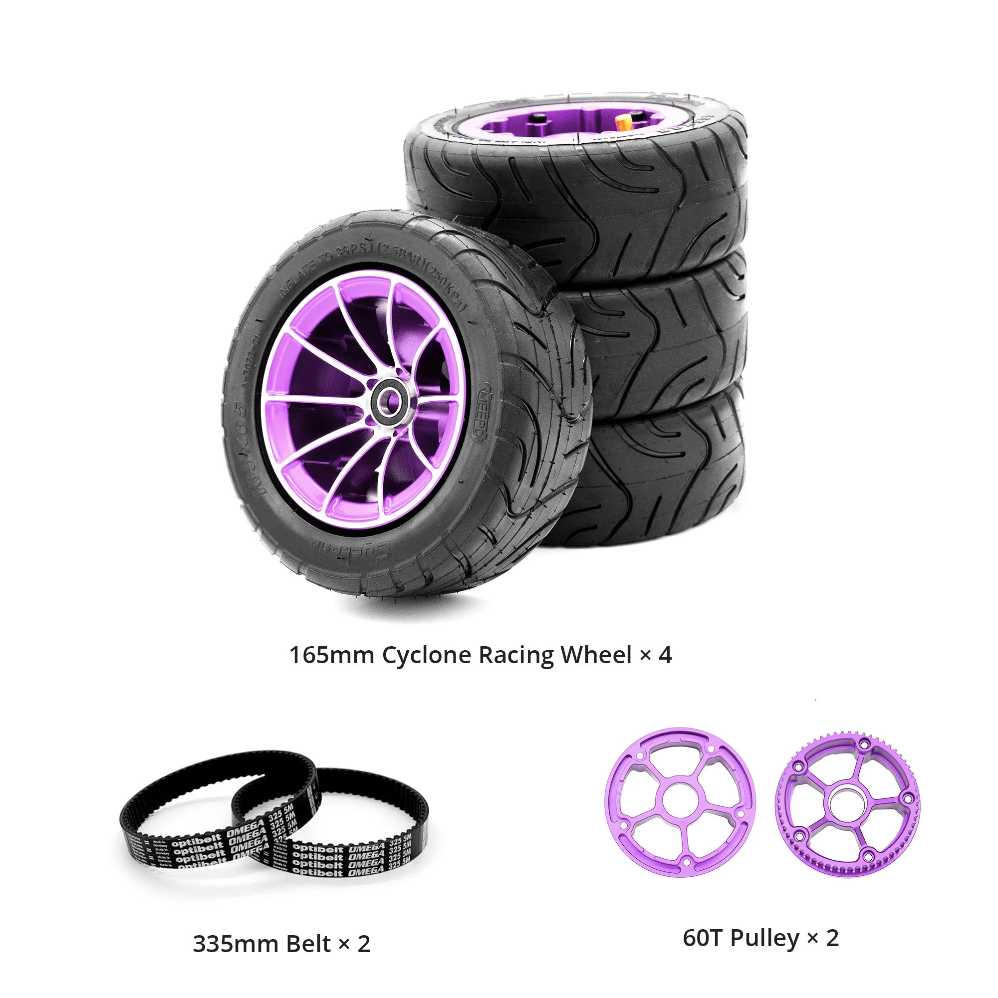 Meepo Cyclone 165s Racing Wheel Set