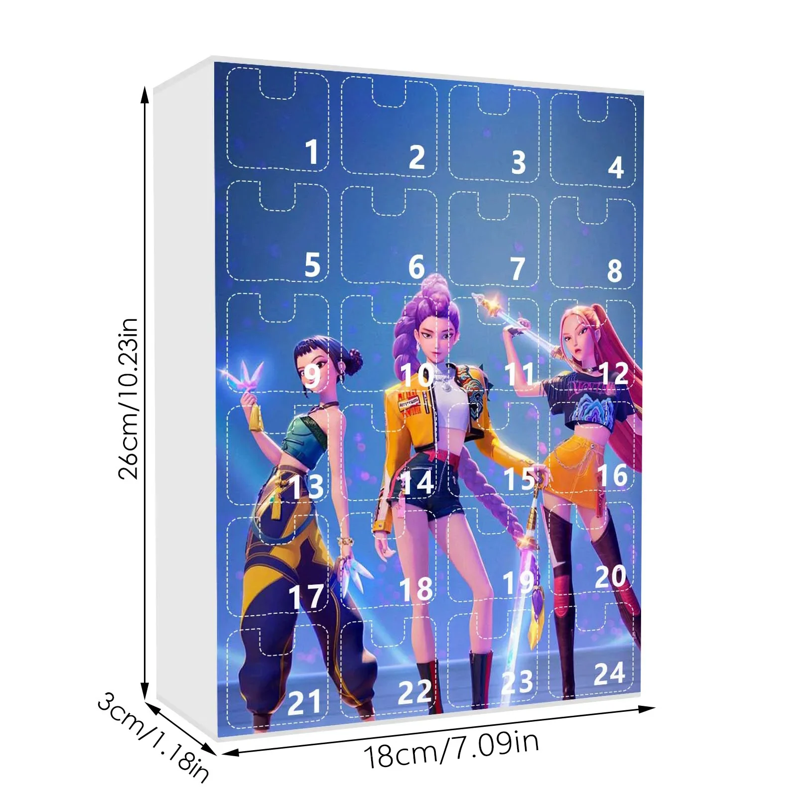 Calendrier de l'Avent K-pop Demons Hunters - 24 cases