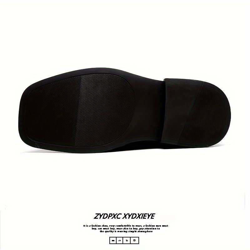 Men's Chic Solid Colour Rubber Sole Lace Up Boots, Comfy Non Slip Durable Casual Platform Shoes For Men's Outdoor Activities