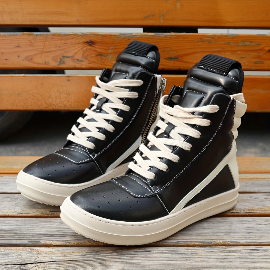 High-Top Men'S Sneakers, Lace-Up Stitched Sports Shoes, Women'S Platform Sneakers, Unisex Casual Athletic Shoes, Striped Embroidered Ankle Boots.
