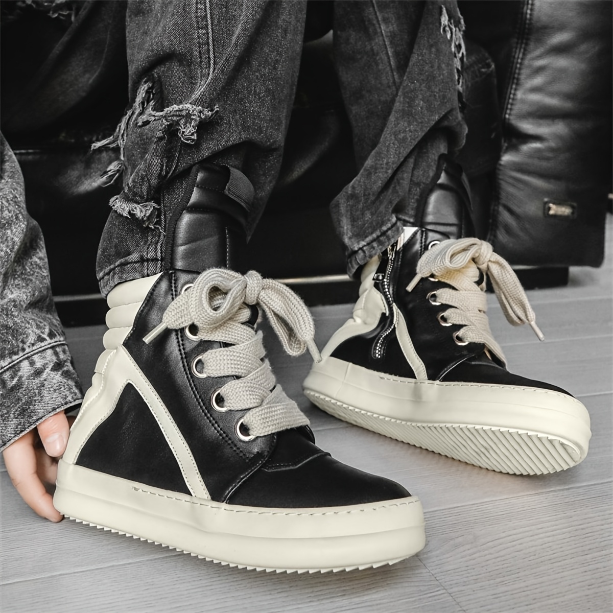 RO Men'S High-Top Casual Sneakers