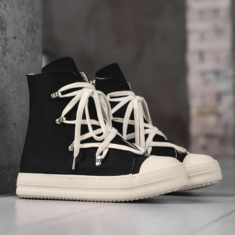 's & 's Heavy-Duty High-Top Shoes - All-Season All-Terrain Traction, Lace-Up Ankle Boots with Durable Rubber Sole & Cushioned for, Casual, Outdoor (Black\u002FBeige) - Unisex Rugged Footwear