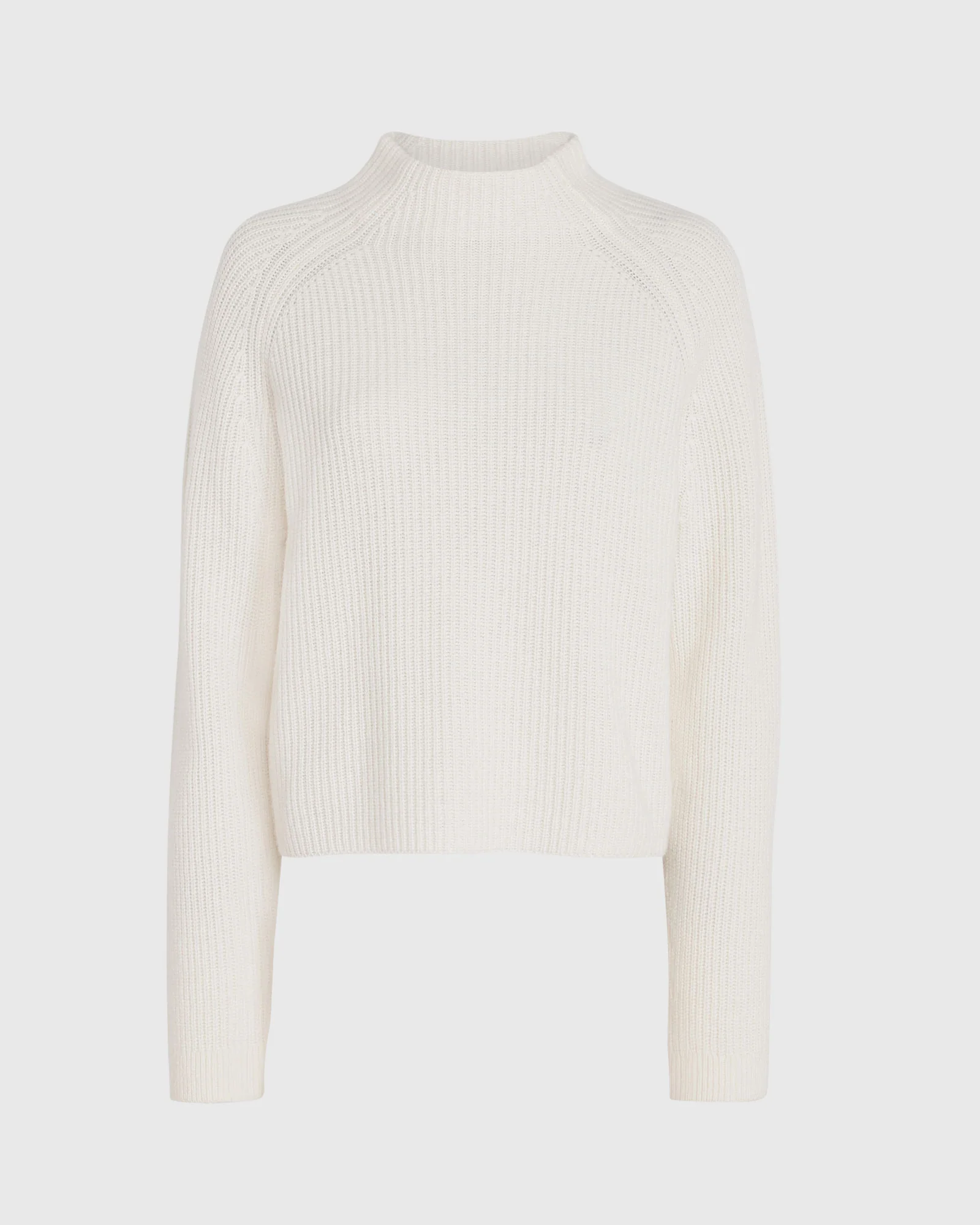 Cashmere Cropped Mockneck Sweater