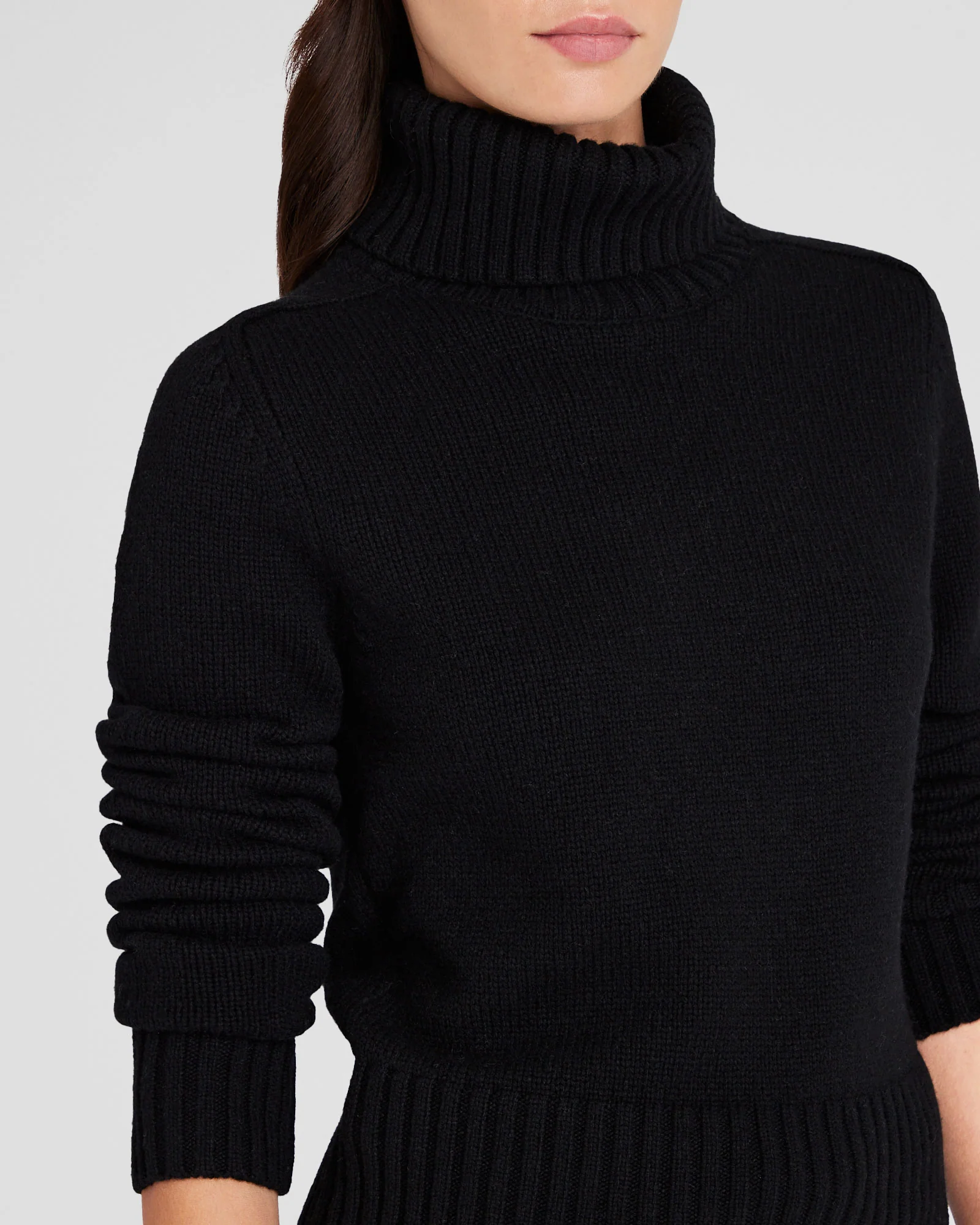 Shrunken Wool Turtleneck