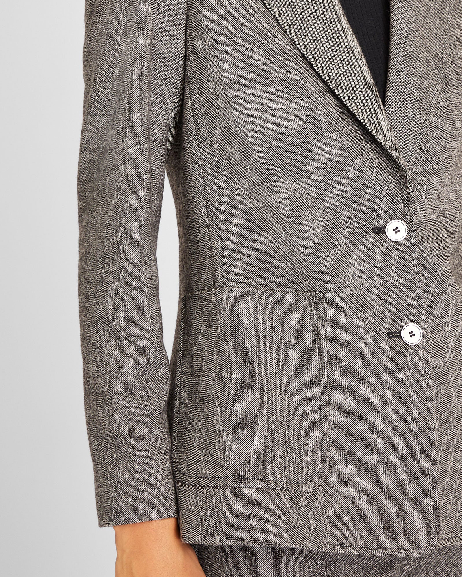 Textured Patch Pocket Blazer