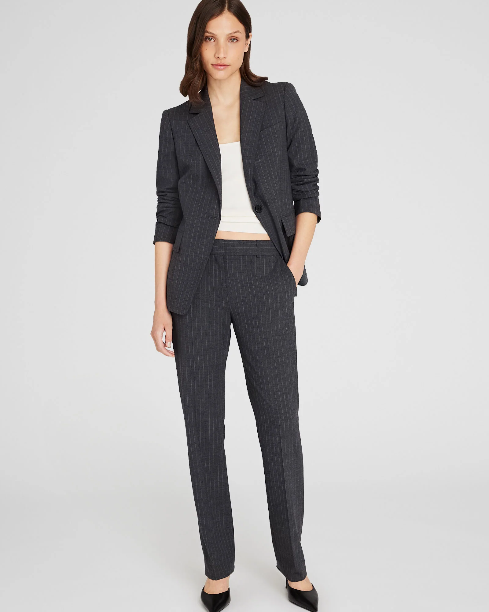 Cutaway Borrem Pinstripe Blazer