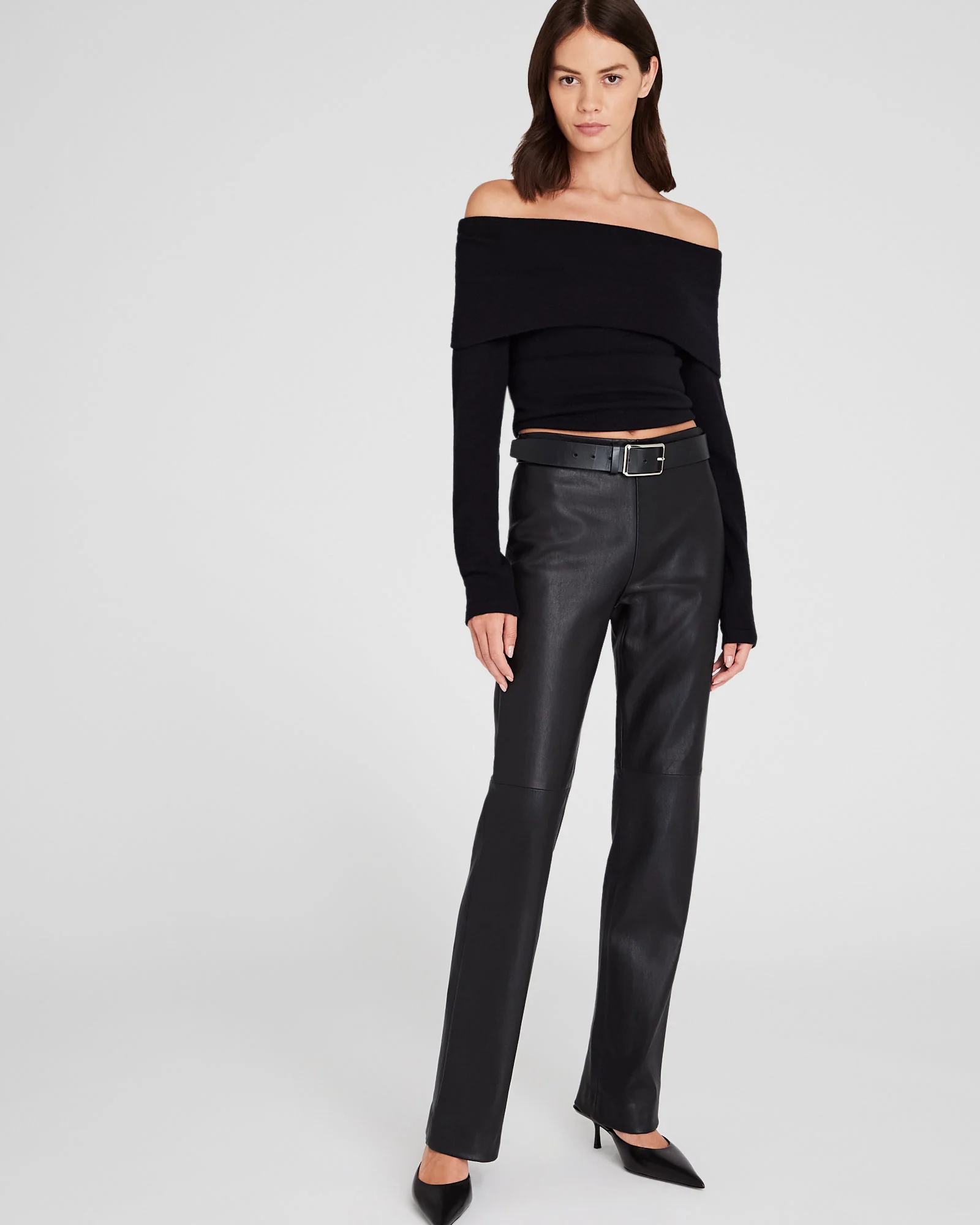 Full-Length Leather Pant
