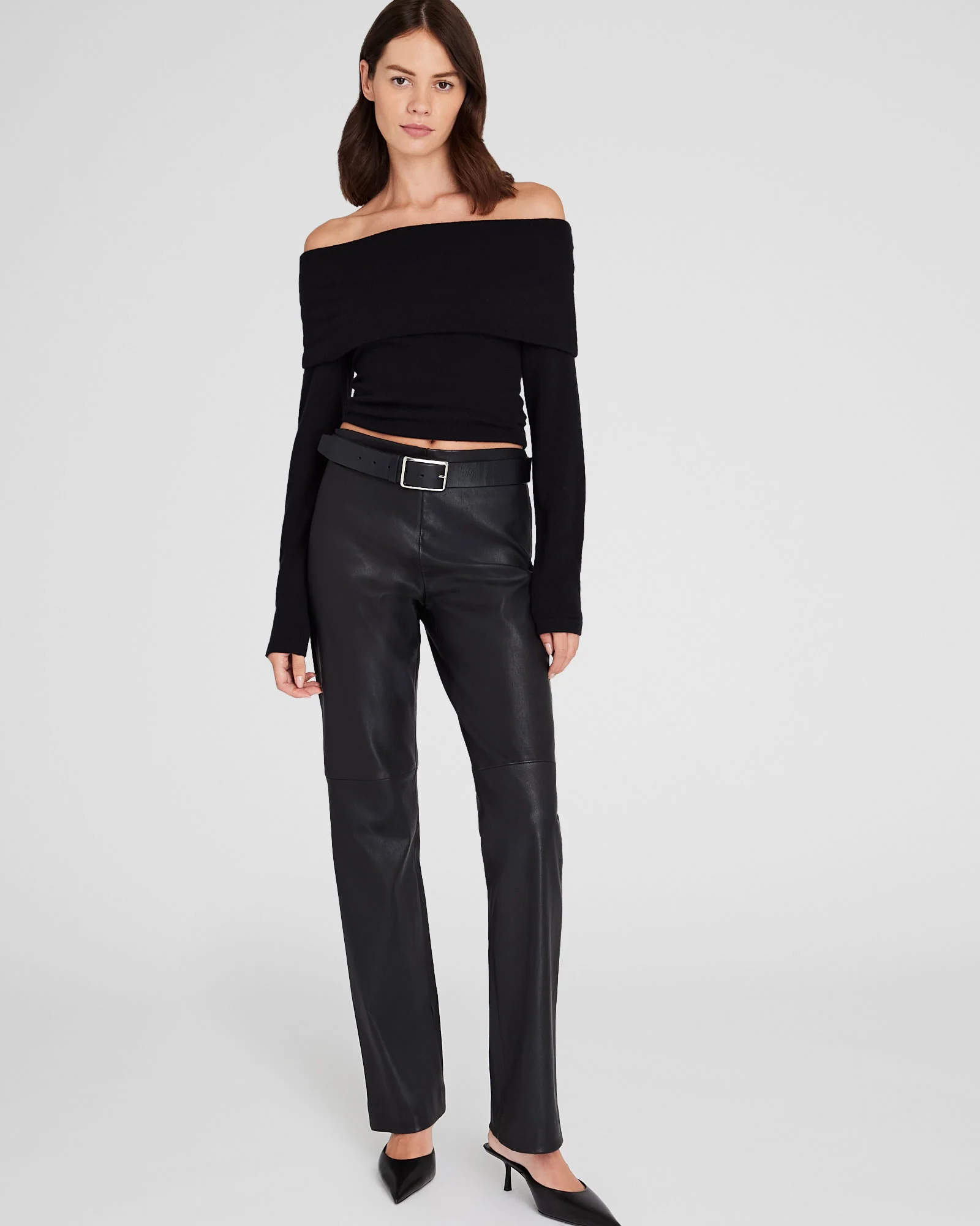 Off-The-Shoulder Cashmere Sweater