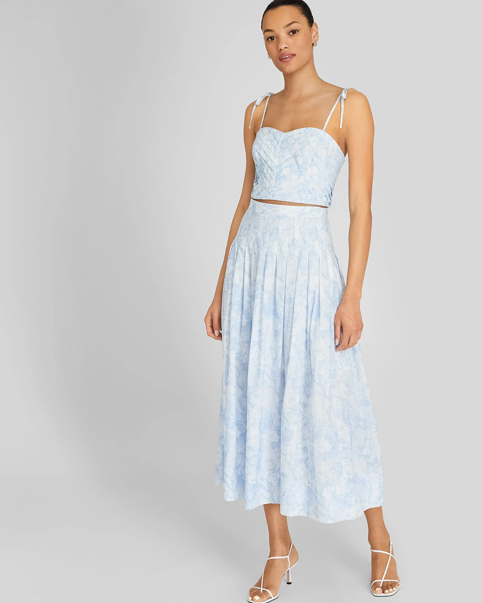 Pleat Detail Bandeau Top