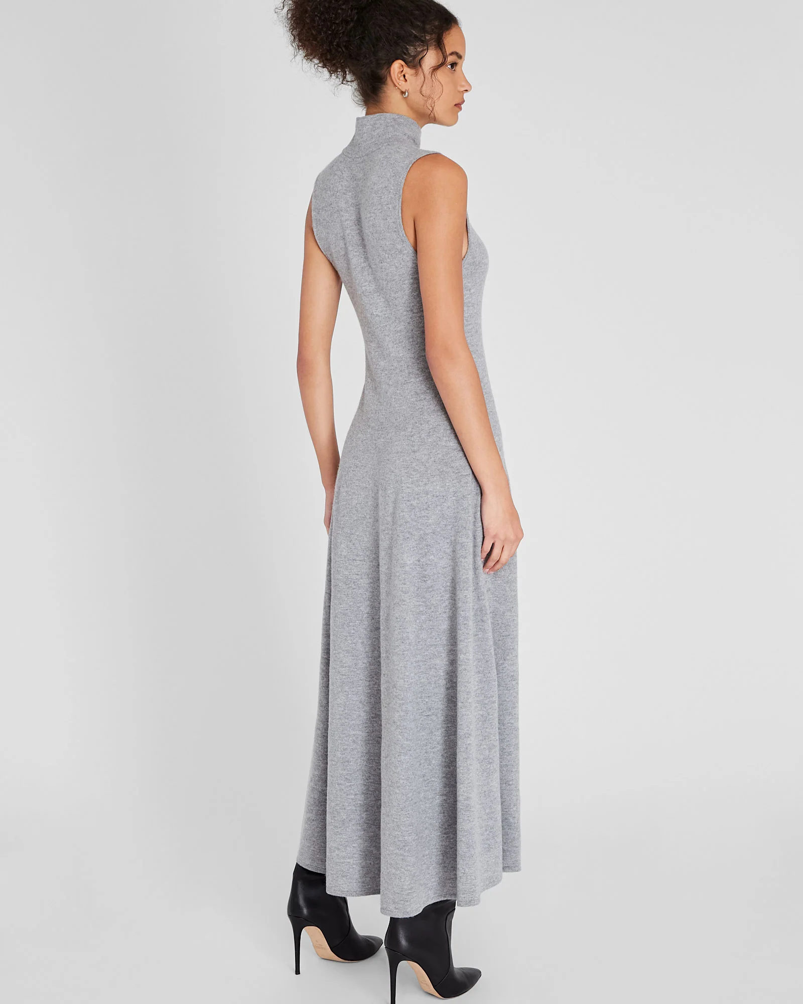 Sleeveless Turtleneck Maxi Dress